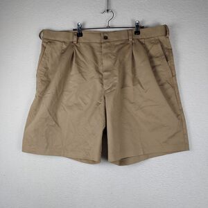 Nordstrom Smartcare Pleated Shorts Mens 40W Khaki Wrinkle Free Casual